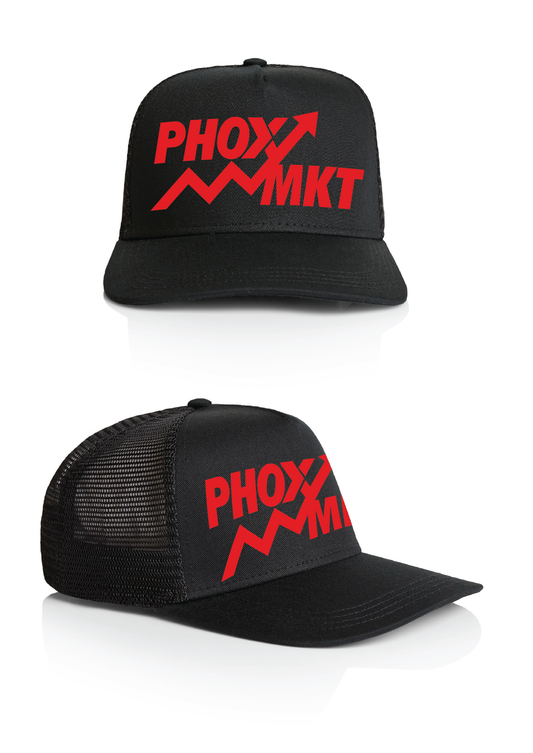 PHOX trucker black & red