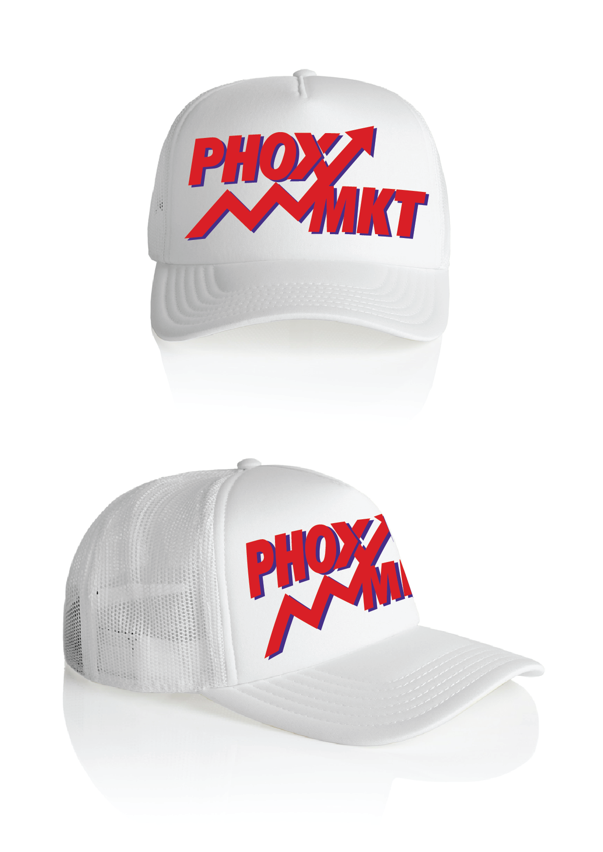 PHOX trucker red white blue