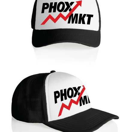 PHOX trucker black & red & white